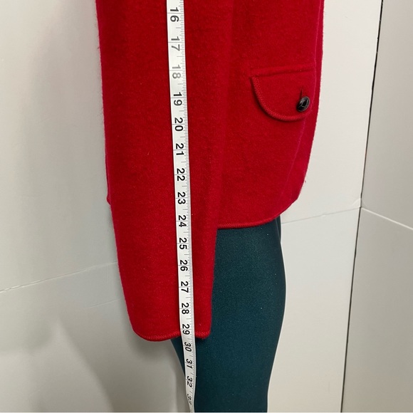- NWT Lands End Red Wool Button blazer. - Picture 13 of 14